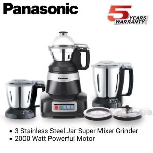 Panasonic Super Mixer Grinder MX-AE365 Monster Series 2000 Watt With 5 Years Moto Warranty